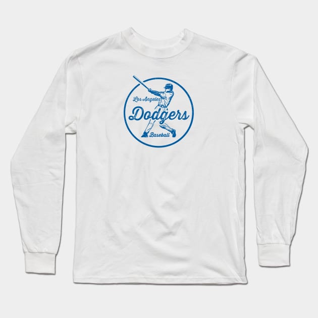 Vintage Dodgers Long Sleeve T-Shirt by Throwzack